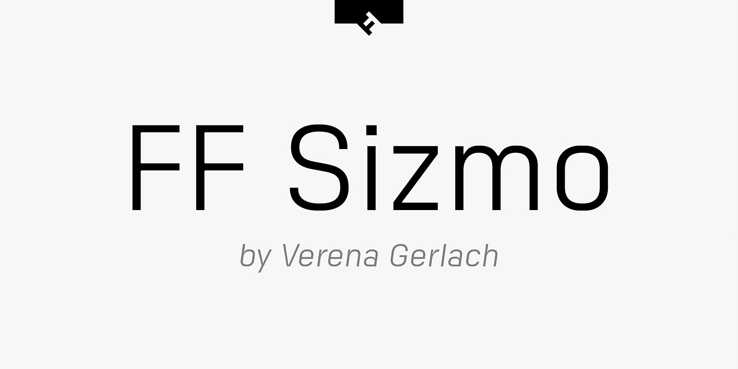 Beispiel einer FF Sizmo-Schriftart